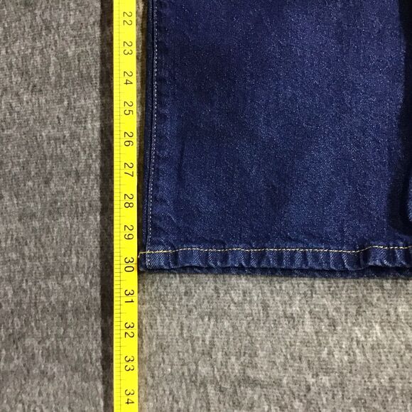 Forever 21 Premium Jeans Womens Size 25 (US Size 2) Blue 90s Fit High Rise Dark - Picture 8 of 9